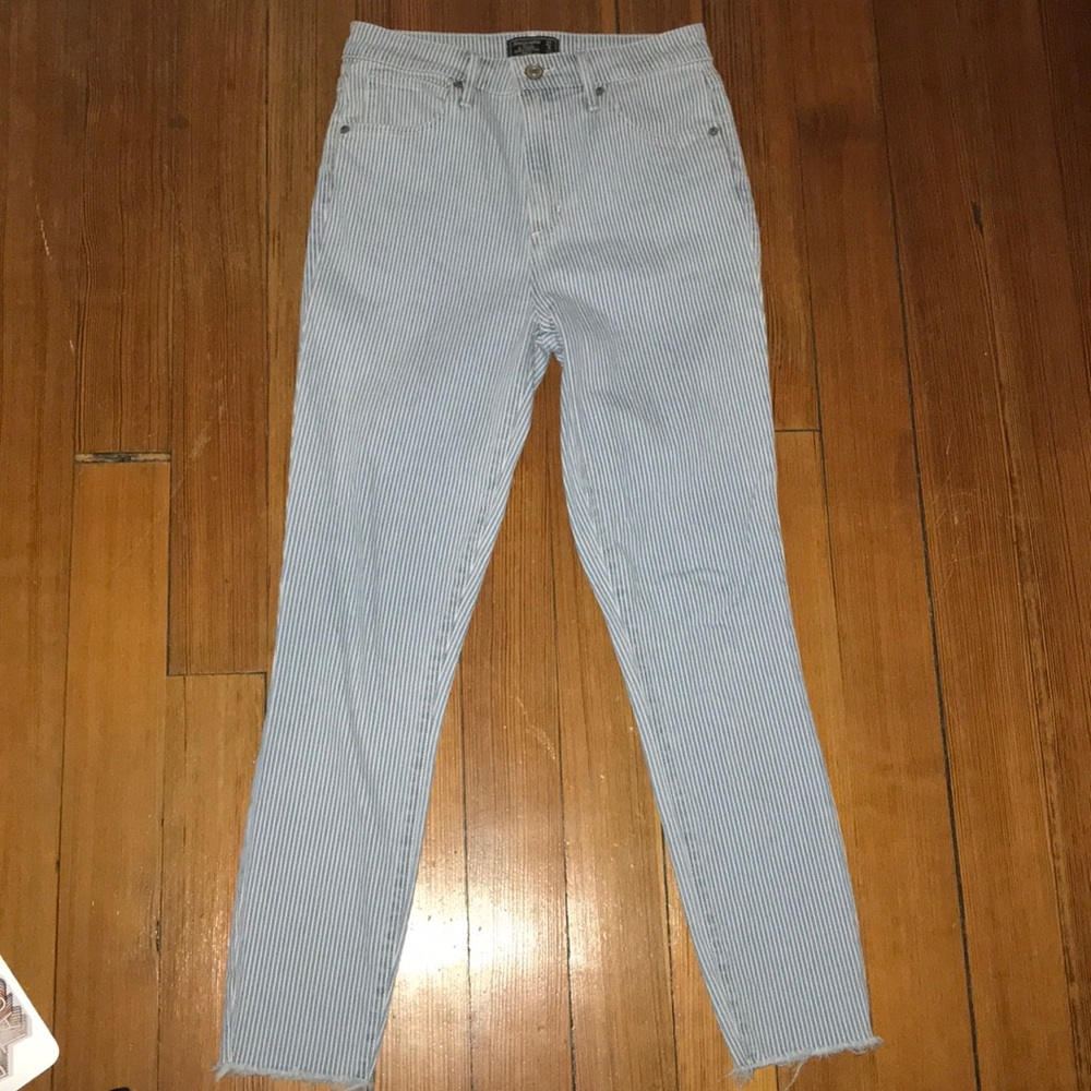 Abercrombie & Fitch Railroad Stripe Jeans